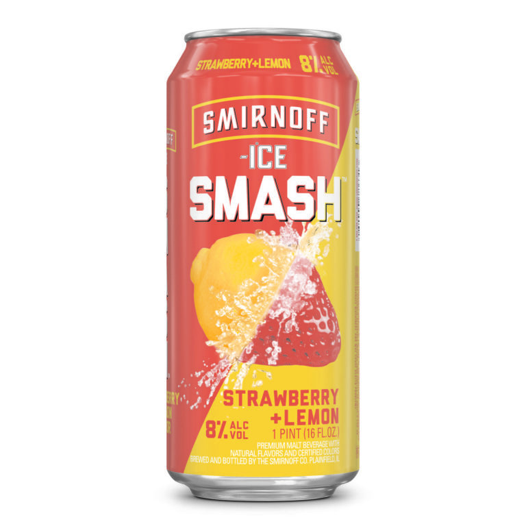 Smirnoff Ice Smash Strawberry Lemon Finley Beer